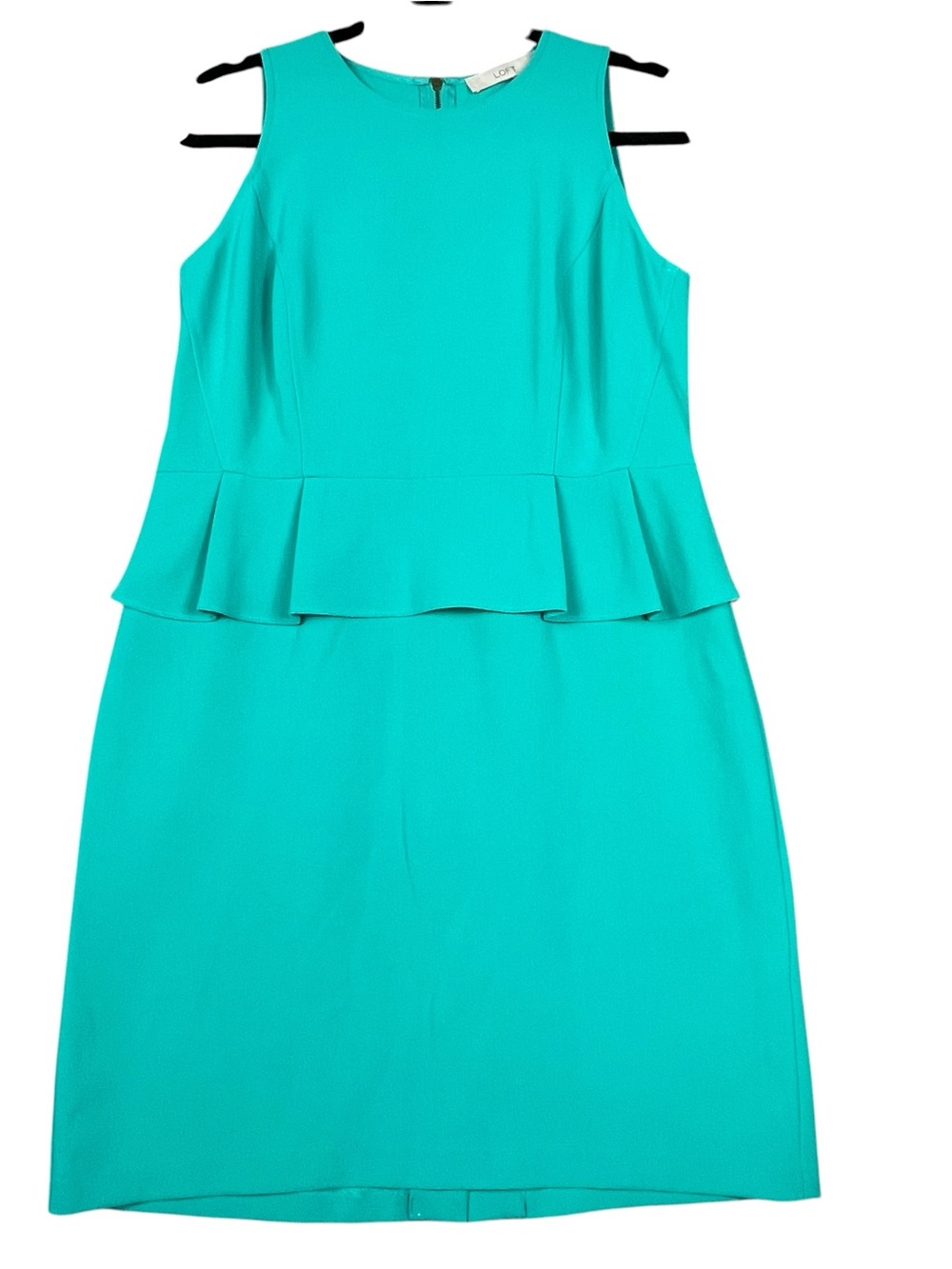 Loft Petites Sleeveless Peplum Career Office Cocktail Fun Sleek Sheath Dress